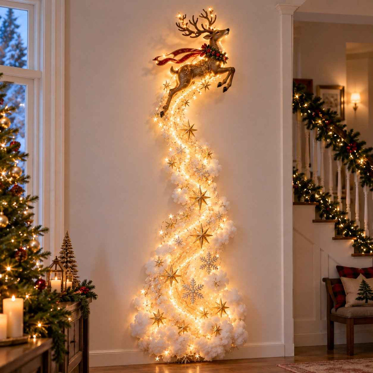 ✨Christmas Magic Trail Wall Light - Illuminated Vertical Holiday Wall Decor✨