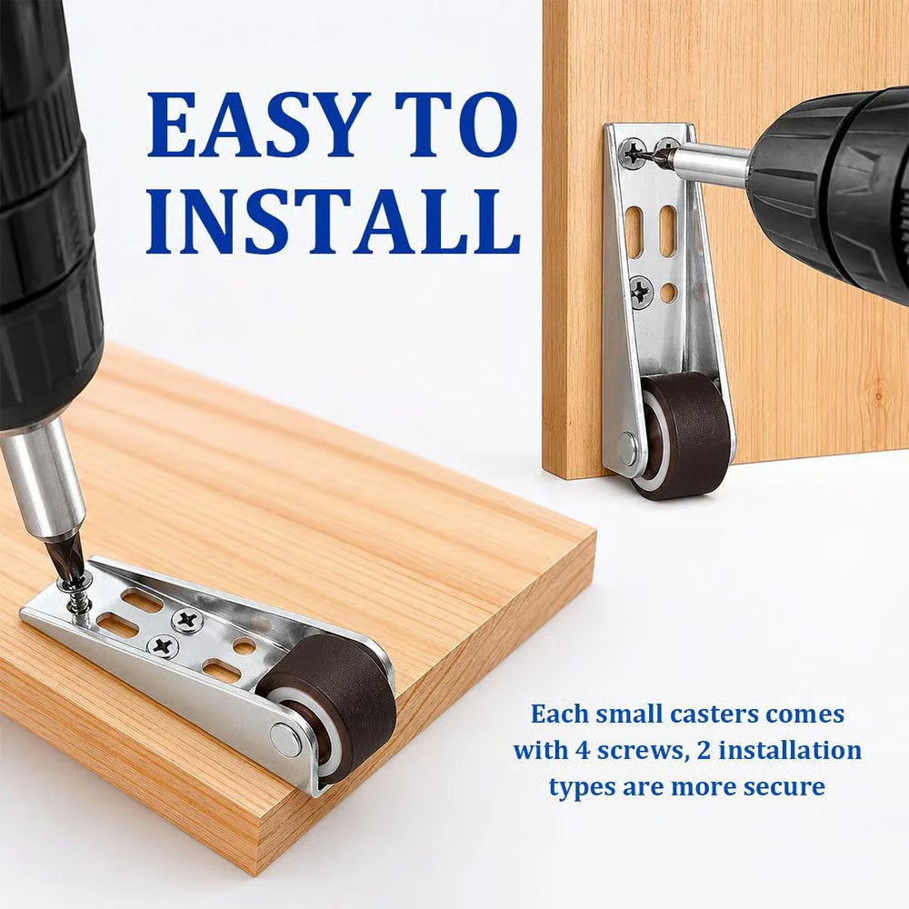 Vertical Track Roller Wheel, Heavy Duty 110LBS Sliding Door Bottom Guide