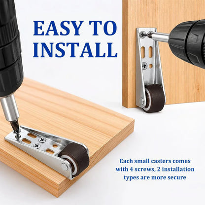 Vertical Track Roller Wheel, Heavy Duty 110LBS Sliding Door Bottom Guide