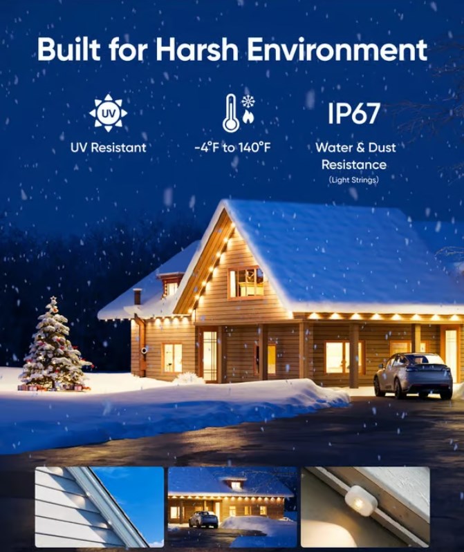 ⏰ Last Day Sale 🌈 Smart Rainbow Permanent Outdoor LED Lighting