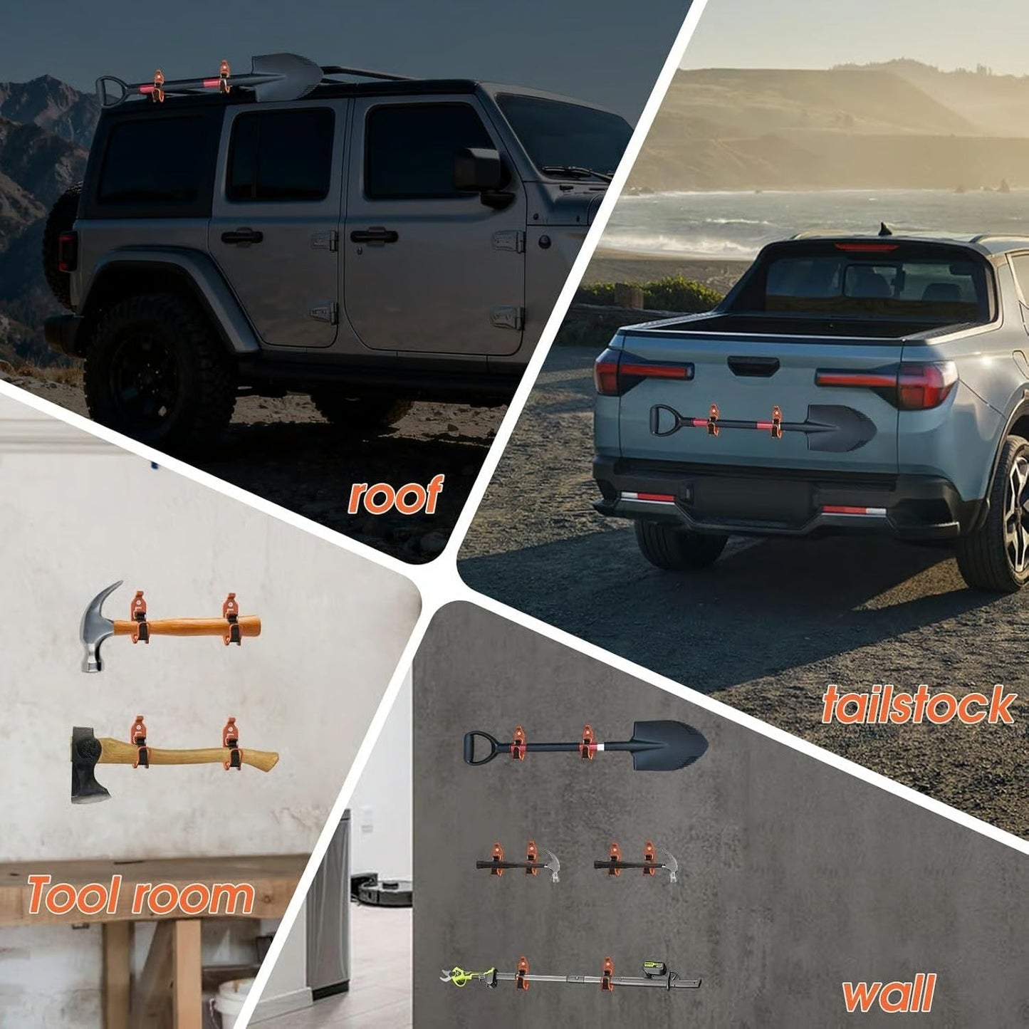 【Father’s Day Flash Sale – 50% OFF】🛻Heavy Duty Zinc Alloy Shovel Mount