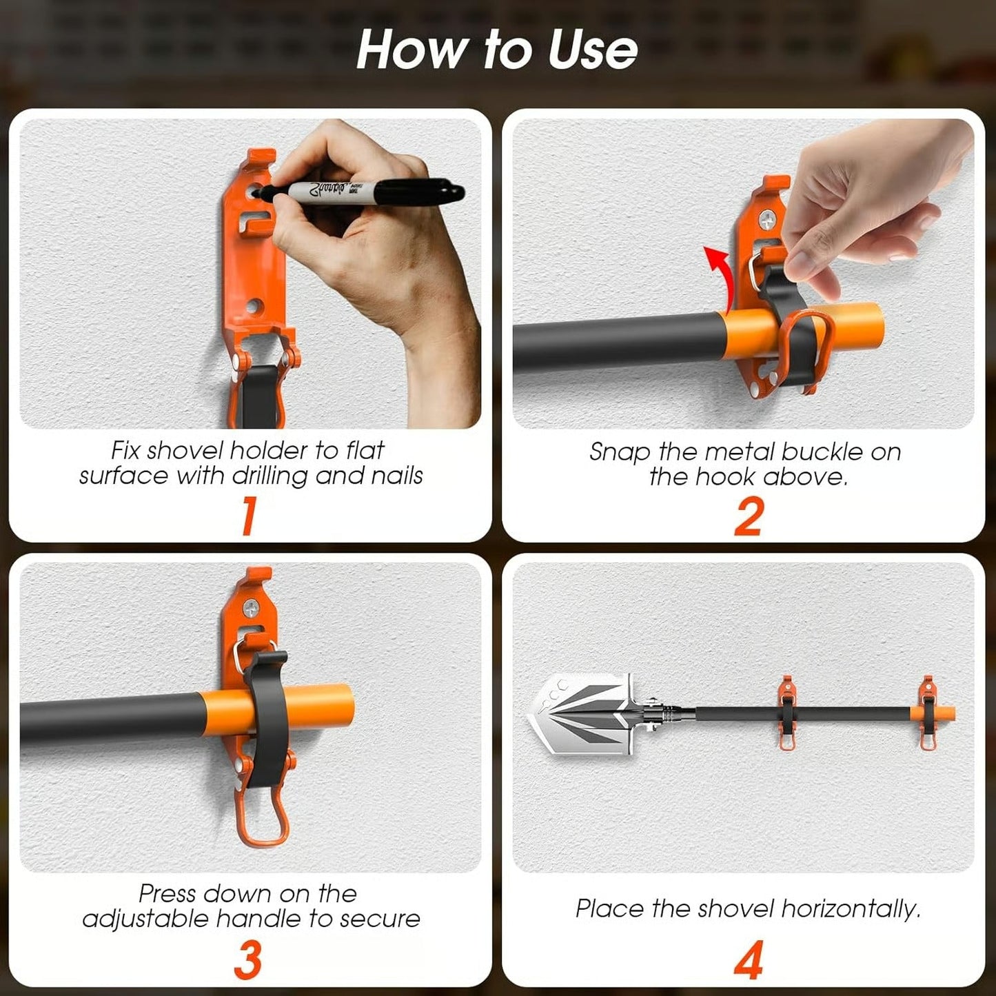 【Father’s Day Flash Sale – 50% OFF】🛻Heavy Duty Zinc Alloy Shovel Mount