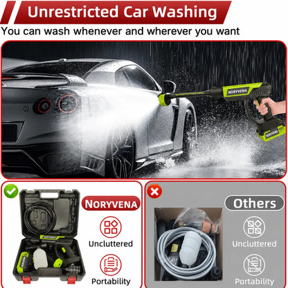 NORYVENA S5 Pro Cordless Pressure Washer and Single Port Charger Base, Bottle Portable Washer for Car,Home Cleaning & Garden Watering