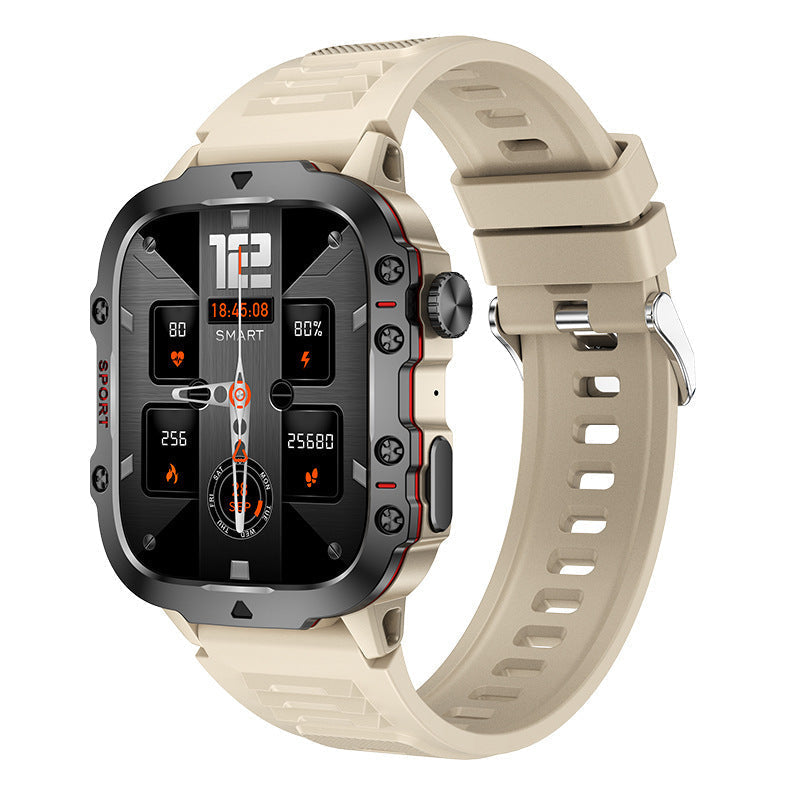 ⌚ Rugged Outdoor Smart Watch – HD Bluetooth Calling & 100+ Sports Modes