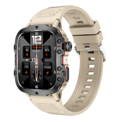 ⌚ Rugged Outdoor Smart Watch – HD Bluetooth Calling & 100+ Sports Modes