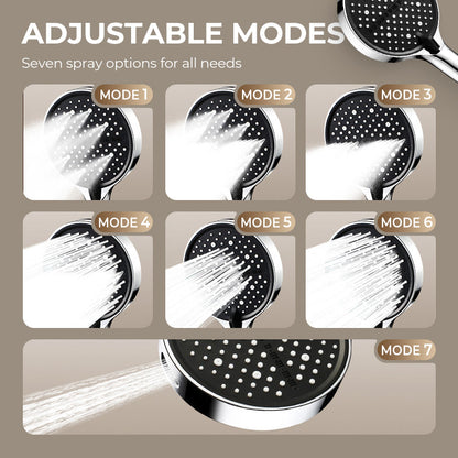 ✅ 90-Day Satisfaction Guarantee🚿High-Pressure Adjustable Rainfall Shower Head