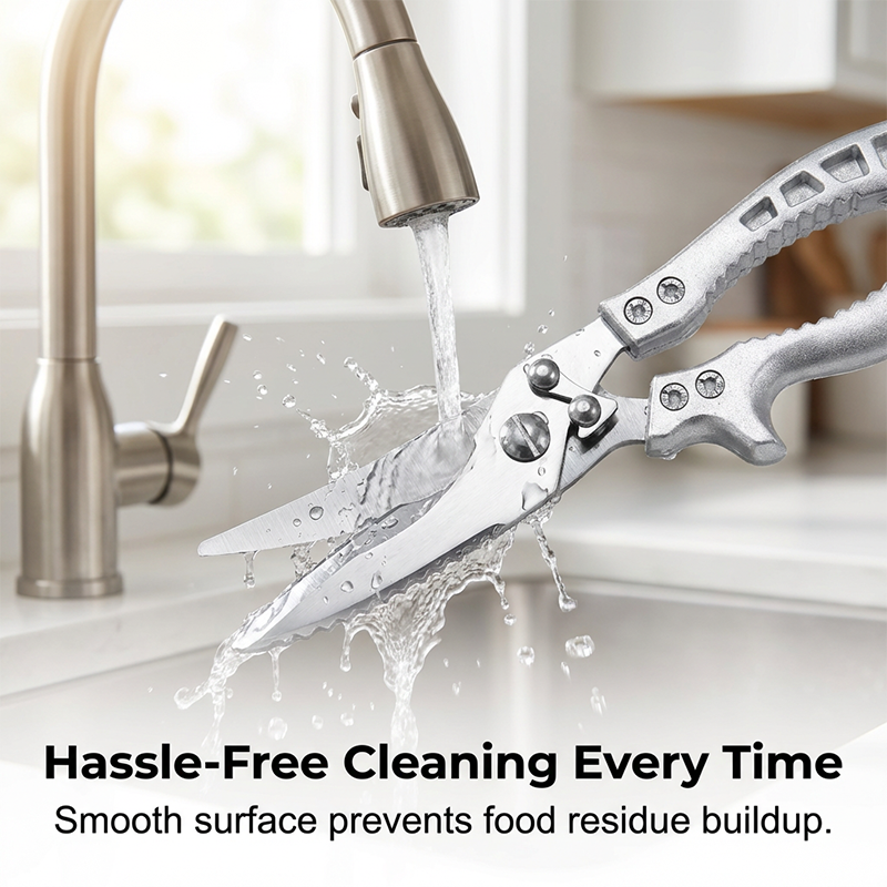 ✂️ 5-in-1 Kitchen Shears – Cut, Crack, Open & Scale With One Powerful Tool