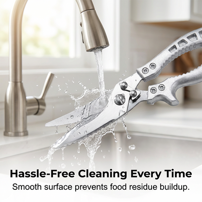 ✂️ 5-in-1 Kitchen Shears – Cut, Crack, Open & Scale With One Powerful Tool