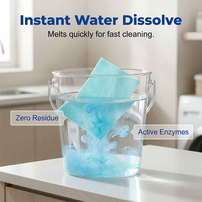 🥳💞50K+ SOLD! Water‑Soluble Floor Sheets – Just drop in water, no measuring. Cleans & shines all floors. Safe & streak‑free. 100 sheets pack. Your daily helper. 🧹💧