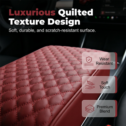 Car Armrest Cushion,5-in-1 Center Console Cover with 2 Storage Bags Cup Holder, Tissue Box Slot, Phone Slot for Sedans, Car Accessories Interior Organizers