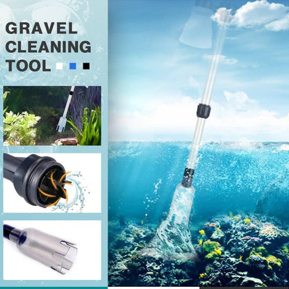 🐠50% OFF NOW! Electric Aquarium Gravel Cleaner – Powerful Suction Fish Tank Vacuum Siphon, Easy Gravel Cleaning & Water Changing, Automatic Aquarium Maintenance Tool