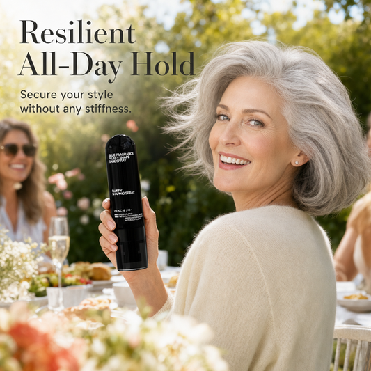 ✨ Hair Volume Boosting Hairspray – long-lasting, volumizing hairspray with a peach scent👩