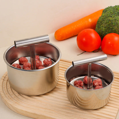 🥳HOT SALE🥳💞10K+ SOLD! Meatball Mould  304 steel, 6/12 holes & ergonomic. Perfect balls every time – grab yours! ✅