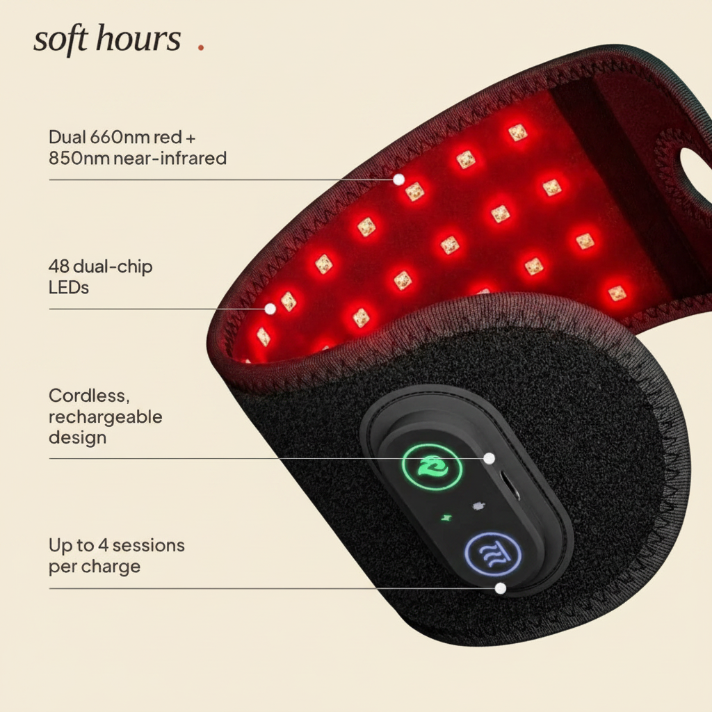 50% OFF✋️ Wearable Red Light Wellness Wrist Wrap – Just 10 Minutes a Day